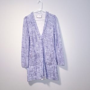 NC Nice Connection Cotton Blend Blue White Cardigan in size 42